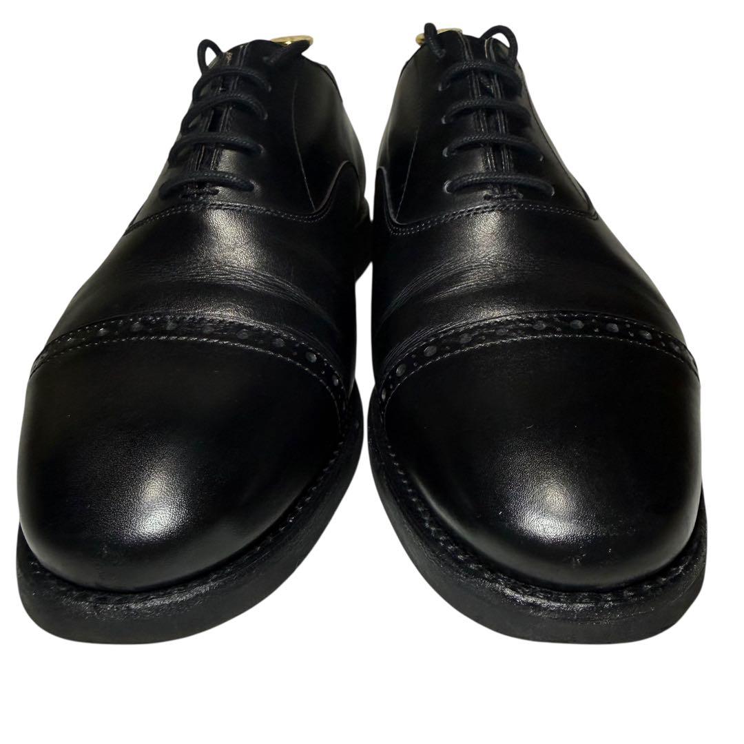 Berwick 4984 黒 25.5cm セミブローグ 革靴