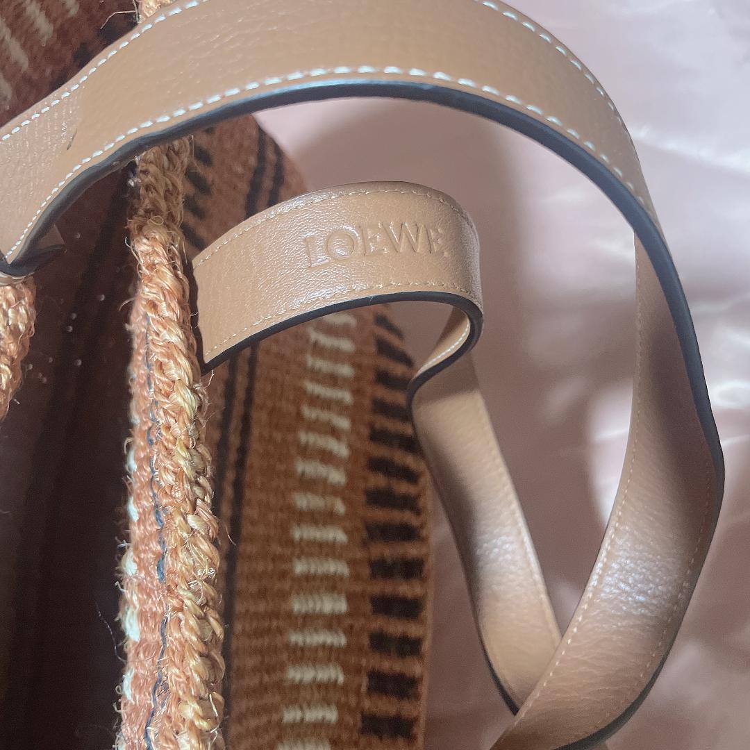 LOEWE ストライプ トートバッグ
