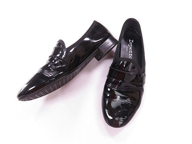 mari！レペット　ローファー　マイケル　エナメル　黒　靴　23.5cm