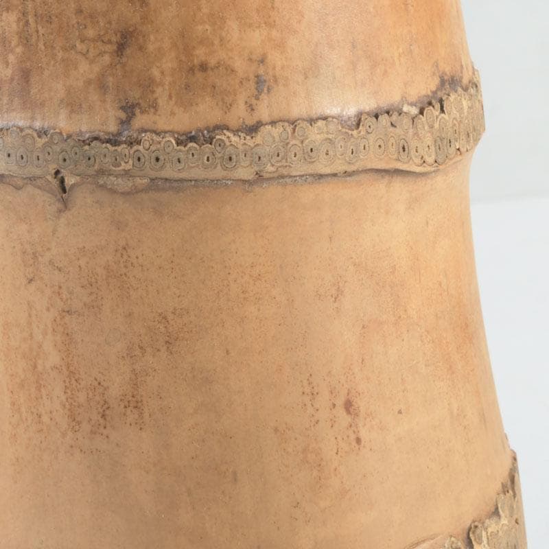 茶道具　吉田幸斎作　竹花入　掛花生　銘「蓬莱」　共箱　V　9511