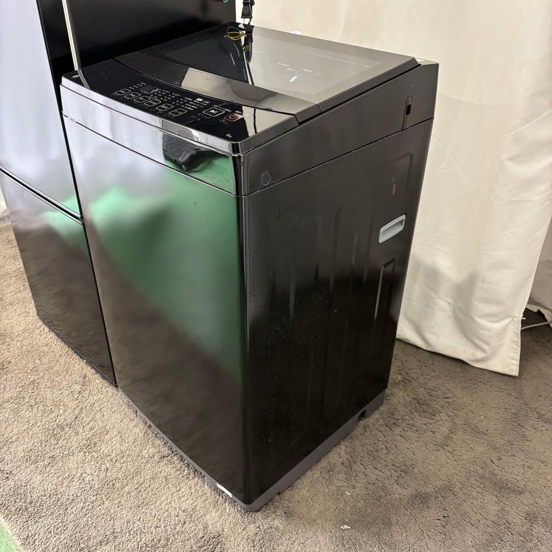 ★577a　設置無料　冷蔵庫　洗濯機　電子レンジ　黒　単身セット　安い　綺麗‼️