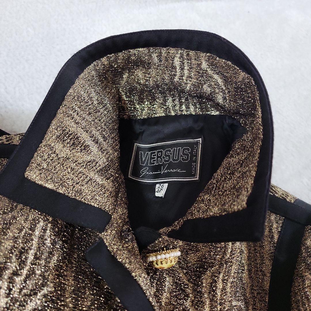 VERSUS テーラードジャケット レディース40　ゴールド