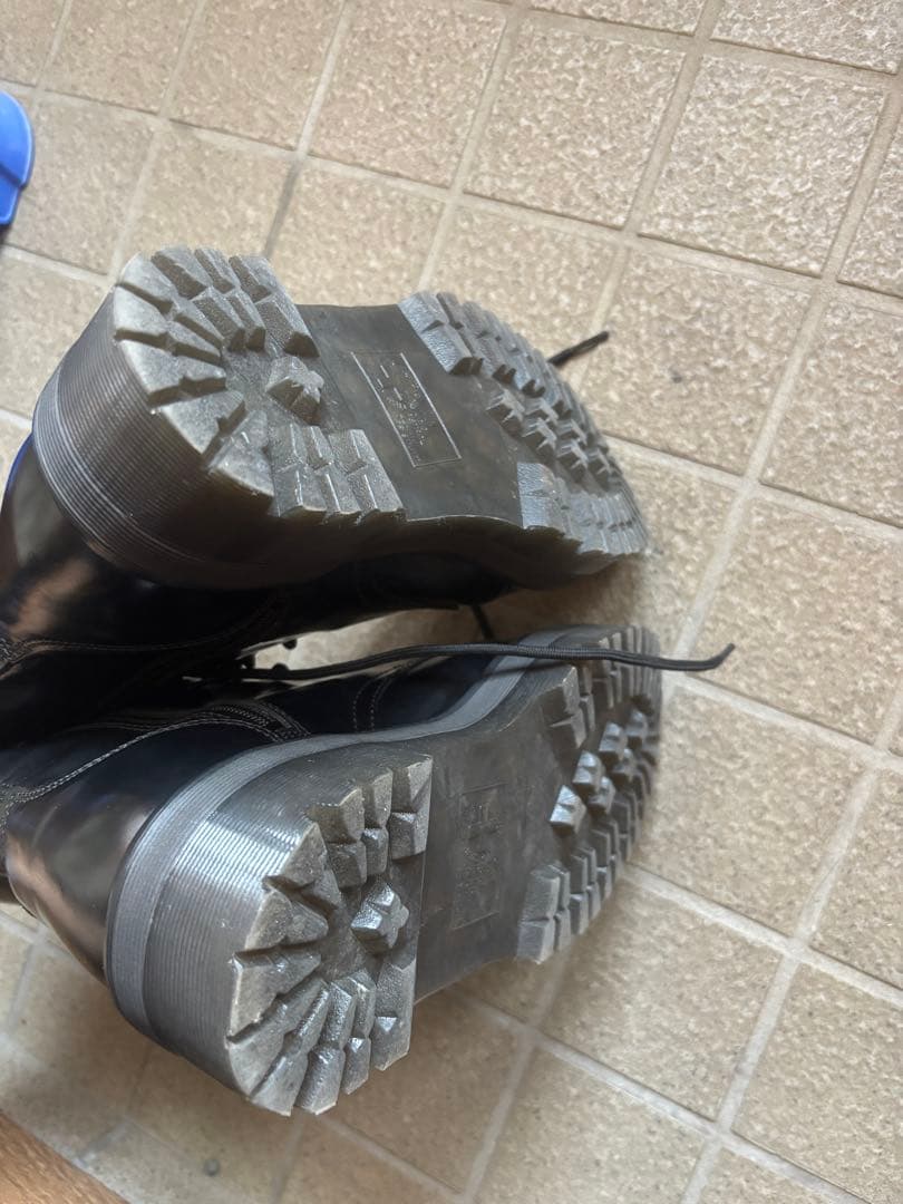 Jadon ホワイトステッチ8ホールブーツ UK8