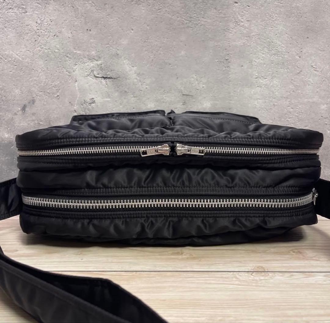 PORTER 2層式 タンカー ショルダーバッグ XL ブラック