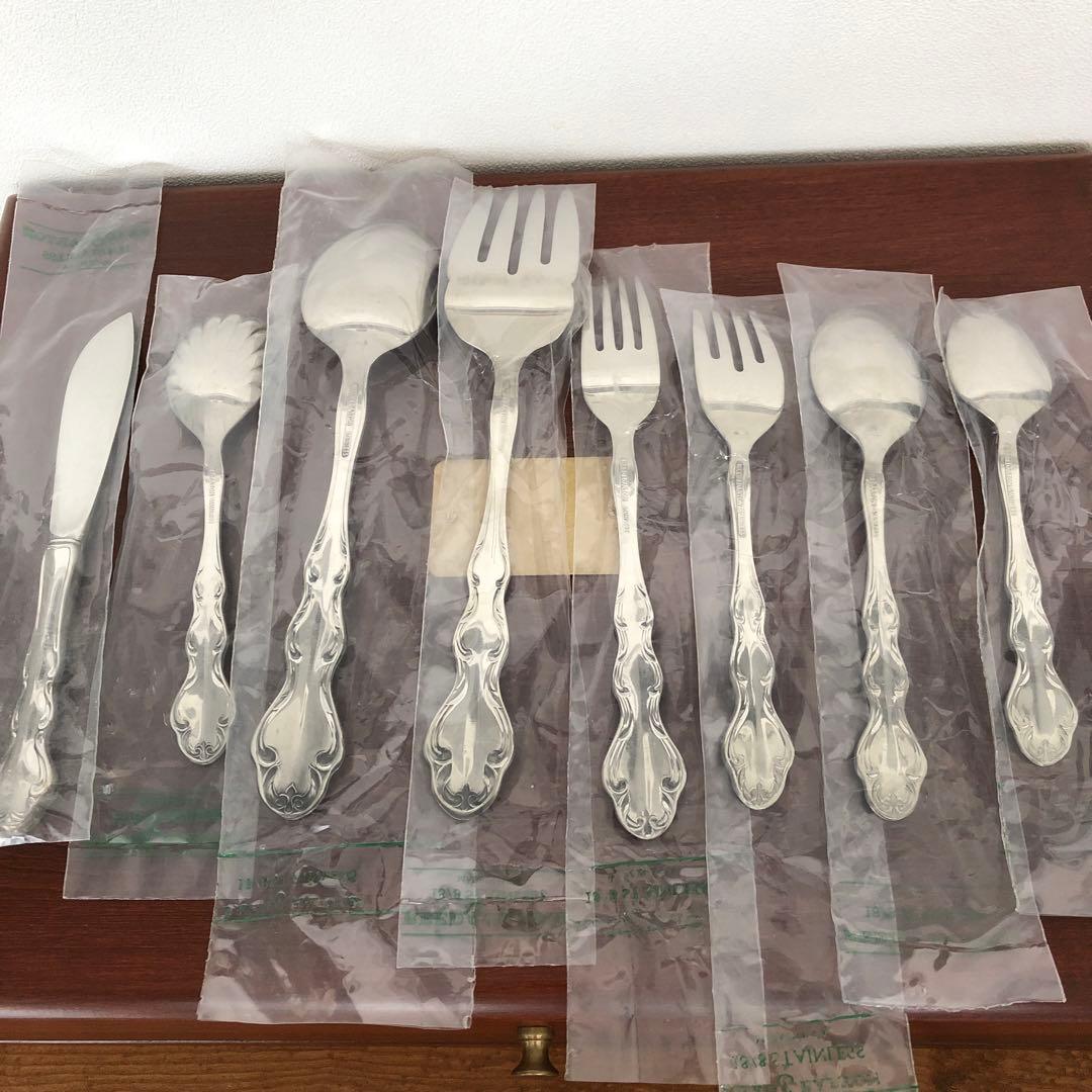 USA製　REED&BARTON ステンレスカトラリー44本　リード＆バートン