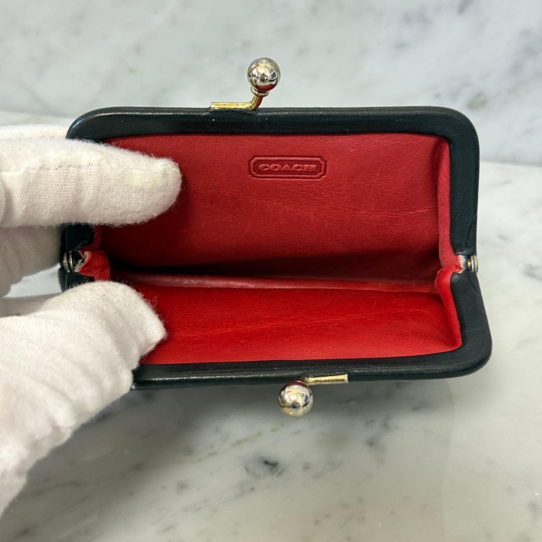 OLD COACH オールドコーチ ケース 小銭入れ 本革 レザー がま口