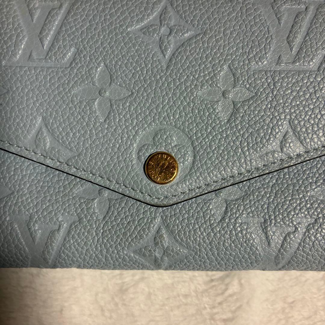 ルイヴィトン ポルトフォイユ・サラ アンプラント 2023春夏限定カラー ブルー