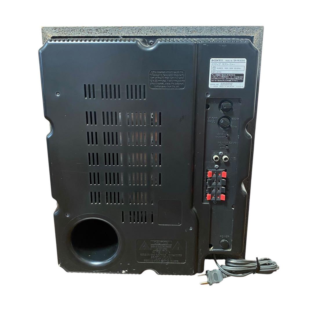 【良品】SONY サブウーファー　スピーカー　SA-W3000 音楽