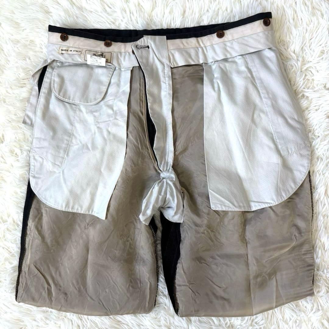 【美品】HERMES エルメス　カシミヤ混　ストライプ セットアップ　スーツ