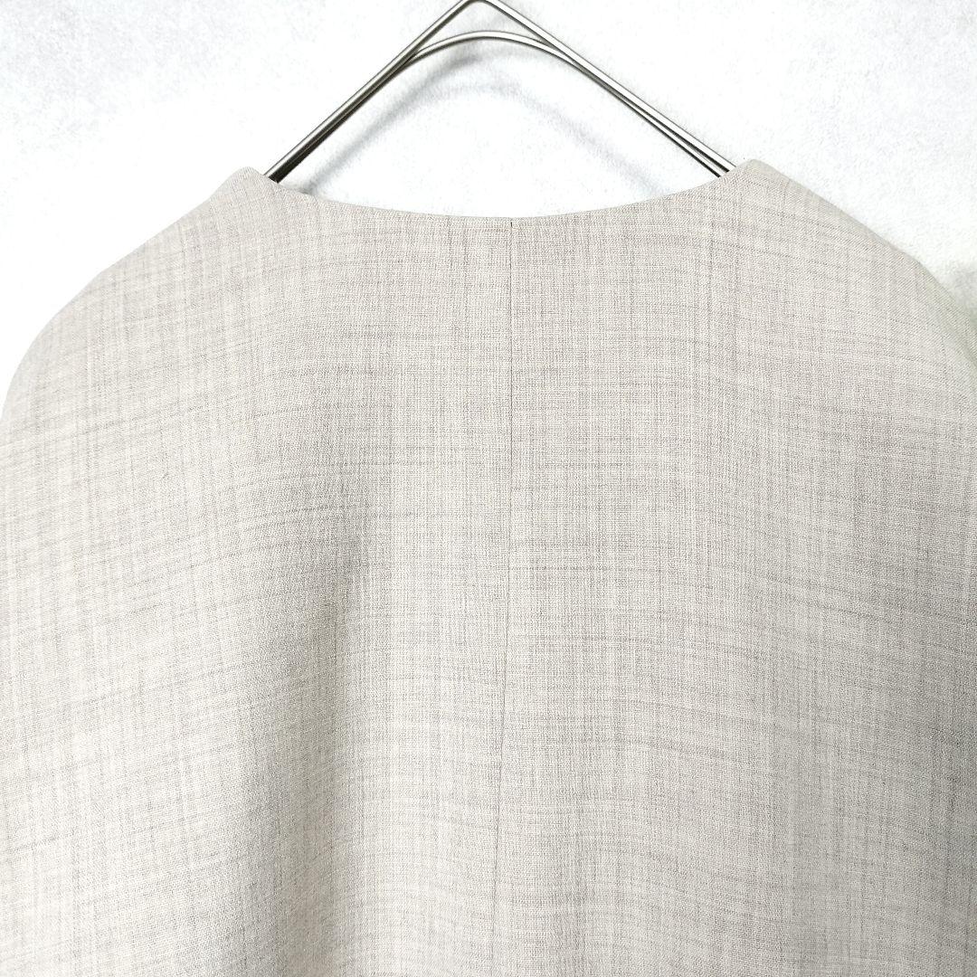 エンフォルド ケープコート ノーカラー 中綿キルティング ポンチョ ジャケット