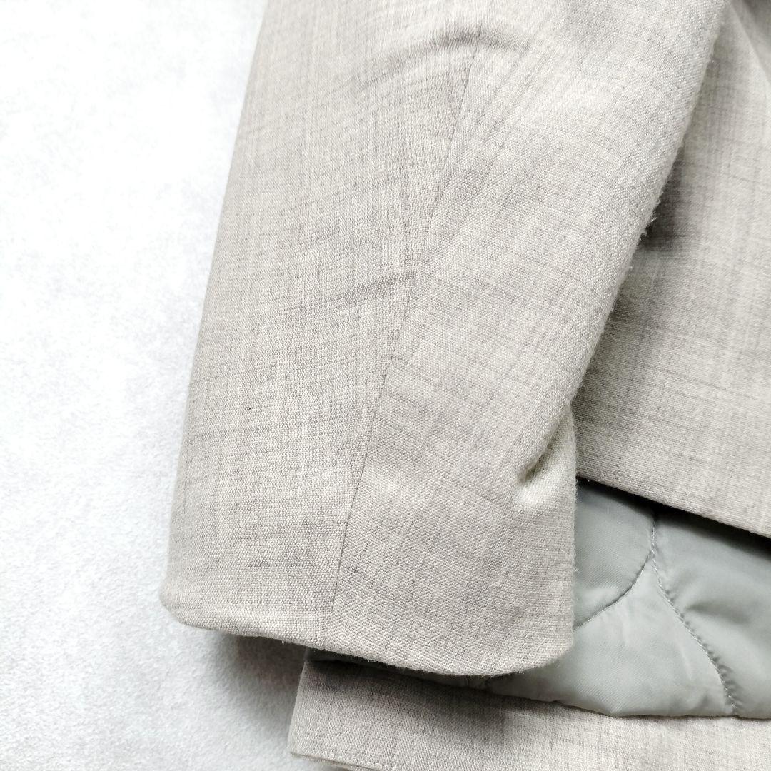 エンフォルド ケープコート ノーカラー 中綿キルティング ポンチョ ジャケット