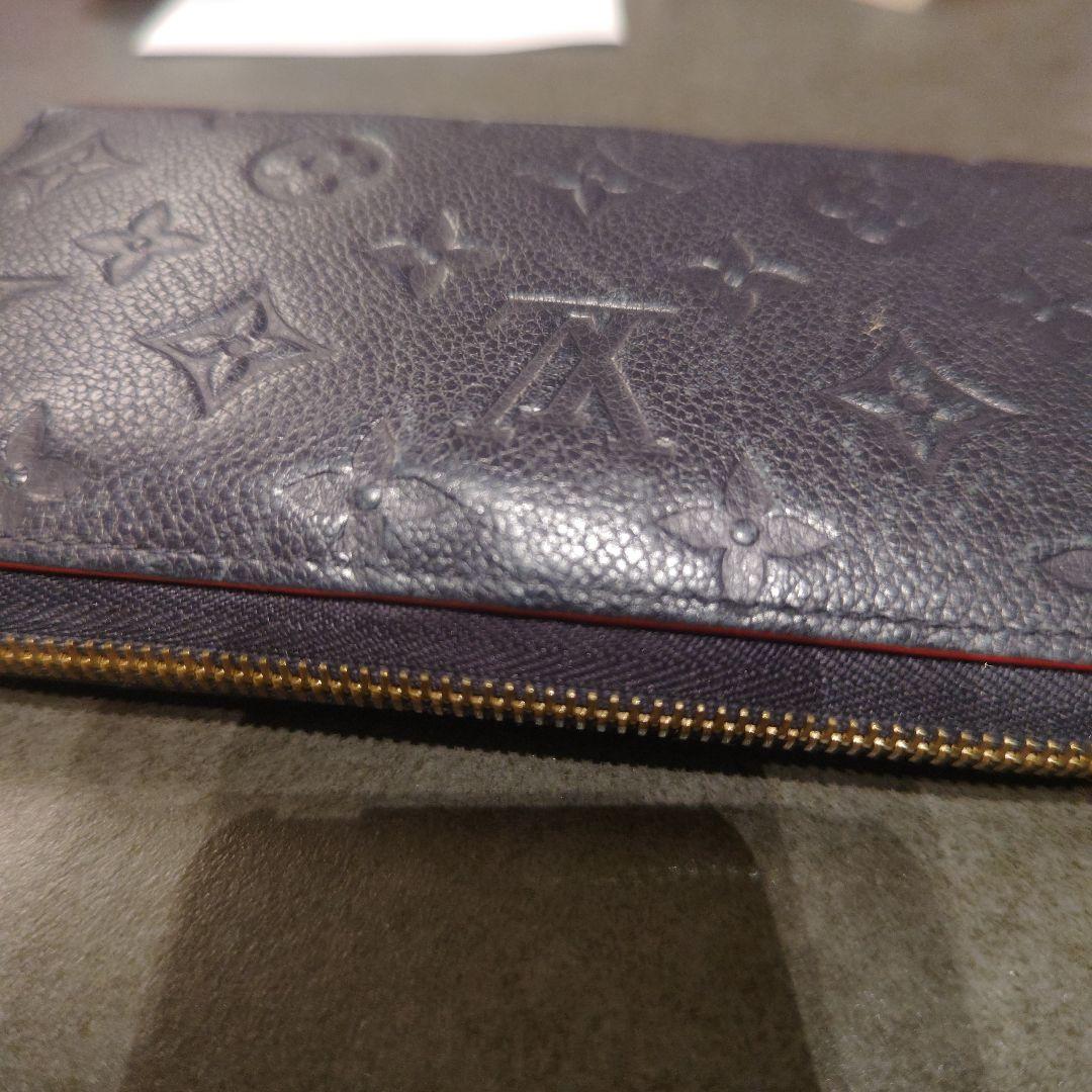 ヴィトン　長財布　ジッピーウォレット　アンプラント　マリーヌ　ルージュ