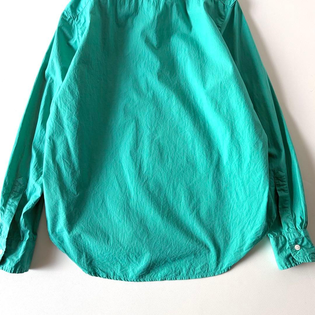美品♡　フランク&アイリーン　Eileen　長袖　スキッパー　シャツ　XS　緑