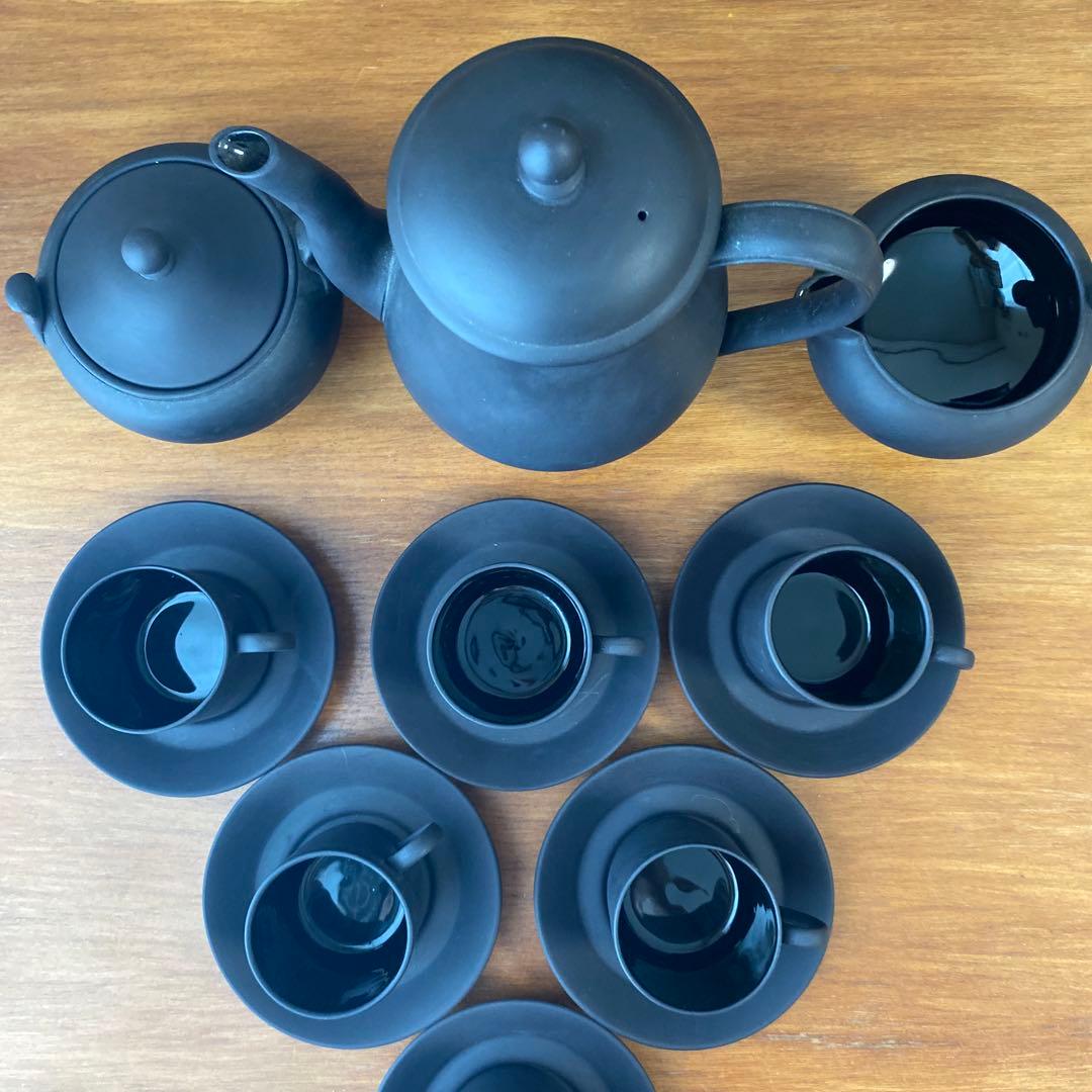 ウェッジウッド ブラックバサルト　コーヒーセット　デミタス カップ　廃盤　希少