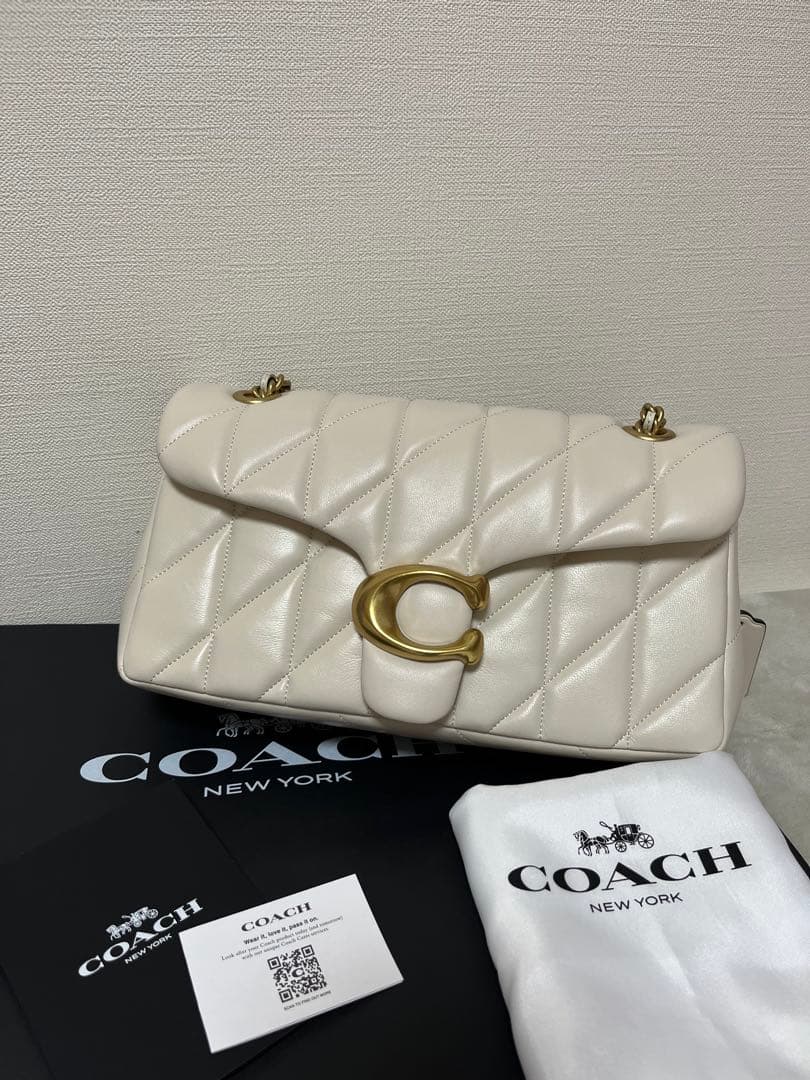 【極美品】★coach★タビーショルダーバッグ26 キルティング　CP-150