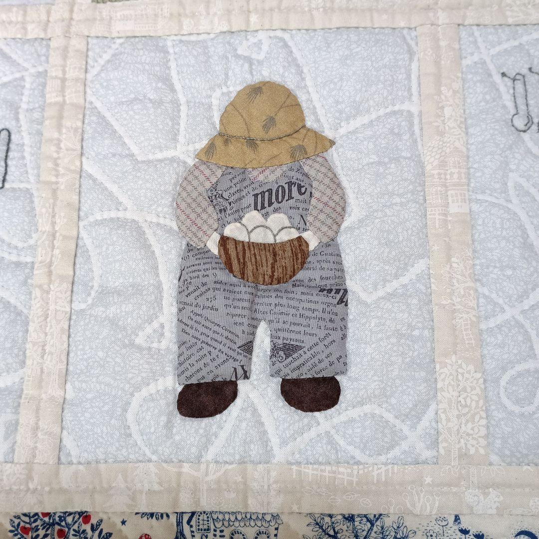 ハンドメイド～♪ アップリケのパッチワークキルト カントリー「スーとビリー」