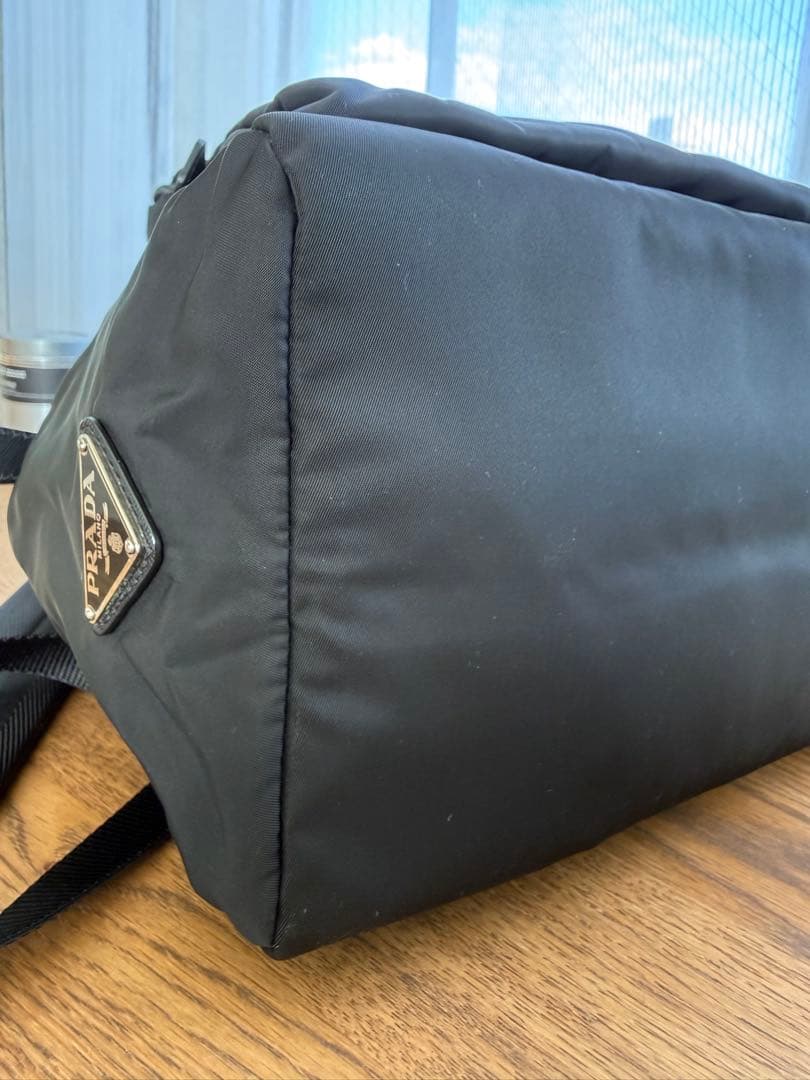 Momo PRADA ブラック ナイロン リュック