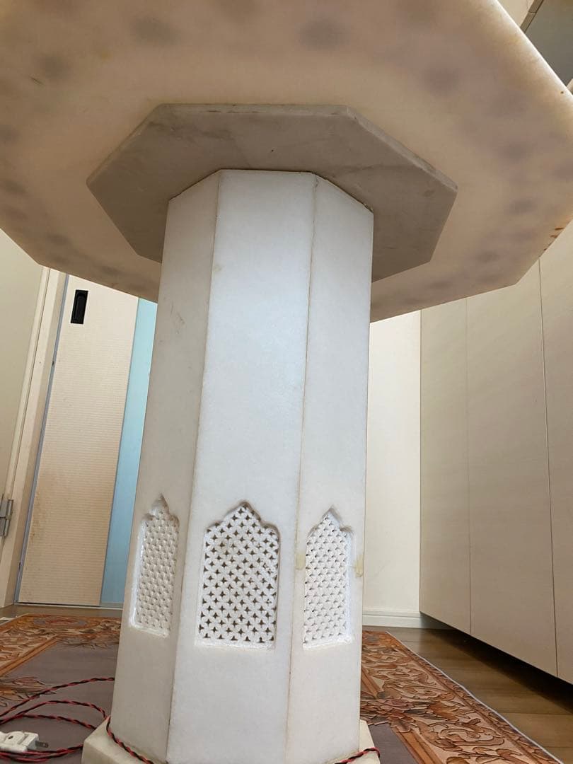 希少レアインド　タージマハール・アグラ地方　直輸入　大理石テーブル　送料込　特価