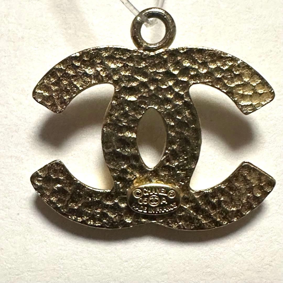 シャネル　CHANEL　ペントップ　チャーム　ココマーク　ラメ　ゴールド　美品