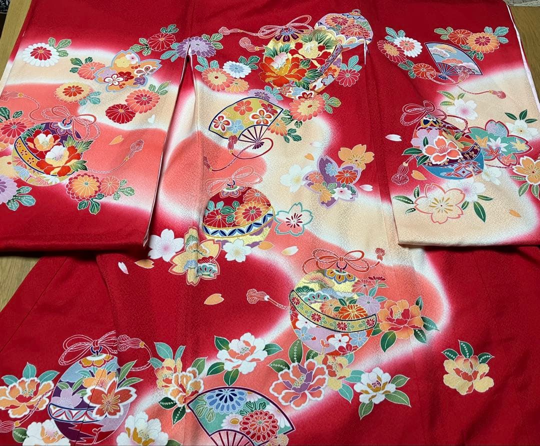 夏　お宮参り用 着物 正絹