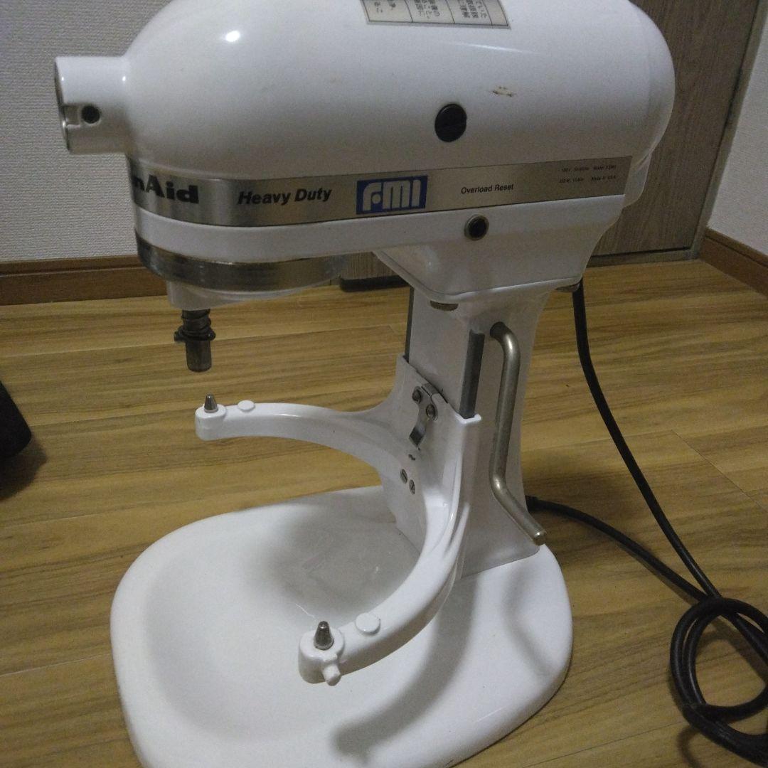 KitchenAid スタンドミキサー ホワイト 付属品付き KSM5