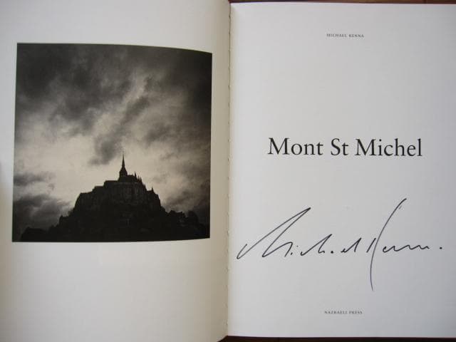Mont St Michel　Michael Kenna　直筆サイン入り