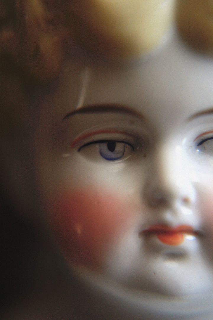 アンティーク チャイナヘッドドール ブロンド ビスクドール ブライス 蚤の市