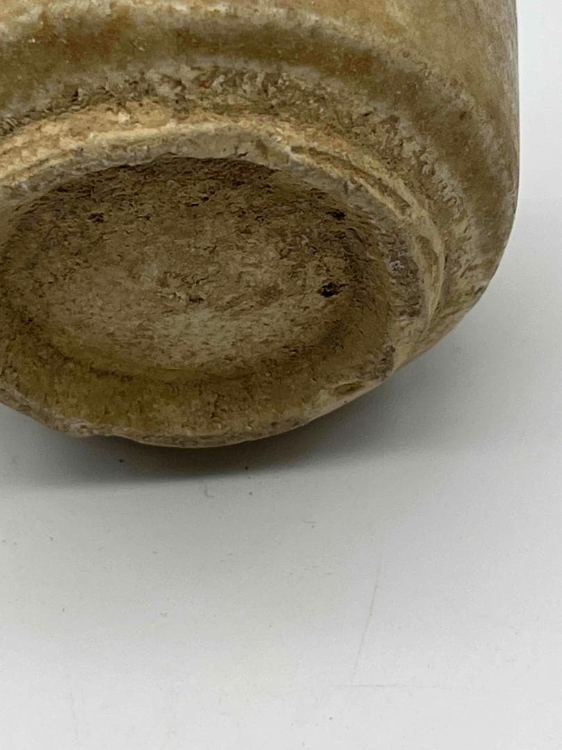 唐時代　青磁 相州窯 點彩 飛斑　香盒 粉盒 茶入　茶道具　唐物(F-84)