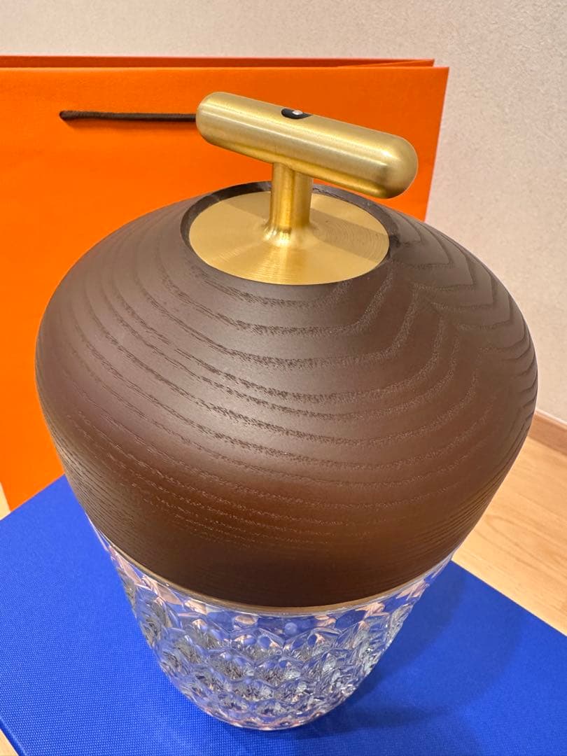 【未使用】HERMES サンルイ FOLIA どんぐりランプ ブラウン