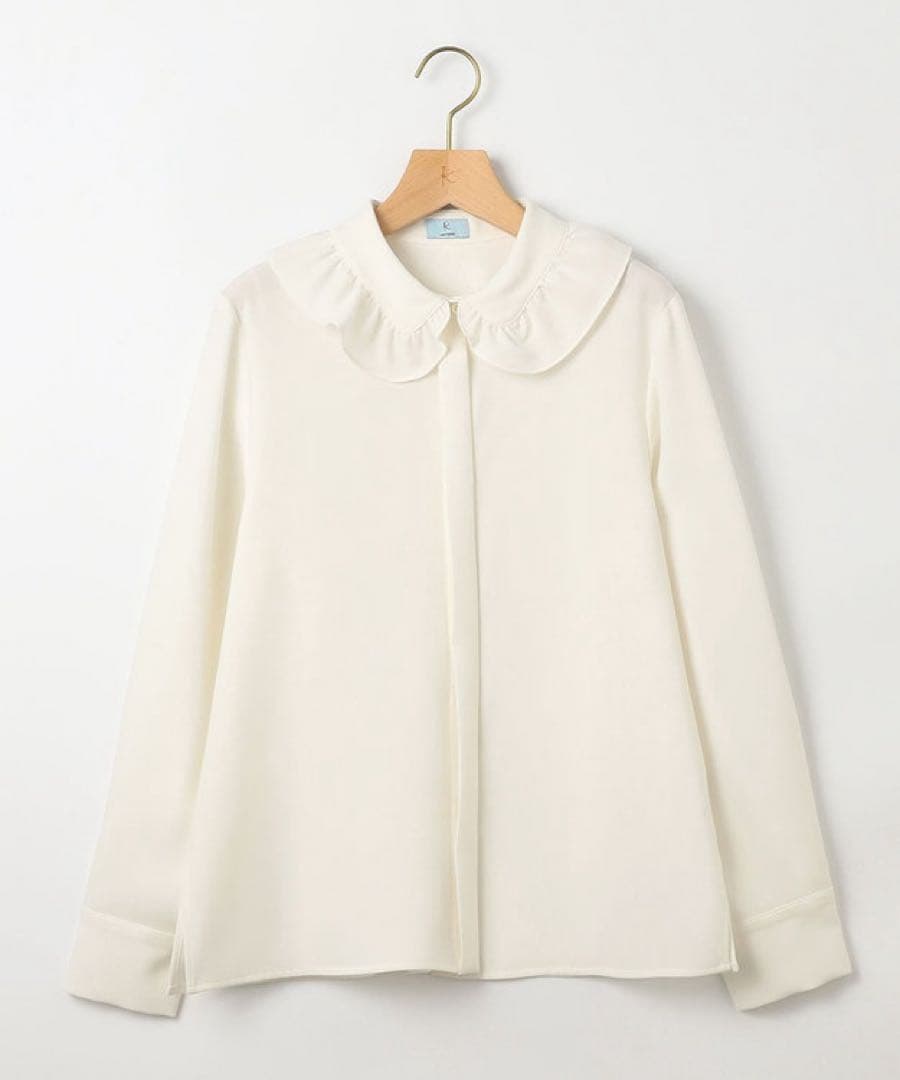 組曲　 ボウタイ付きフリルカラー ブラウス サイズ2