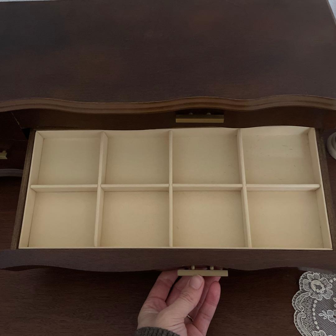 アンティーク　木製ジュエリーケース