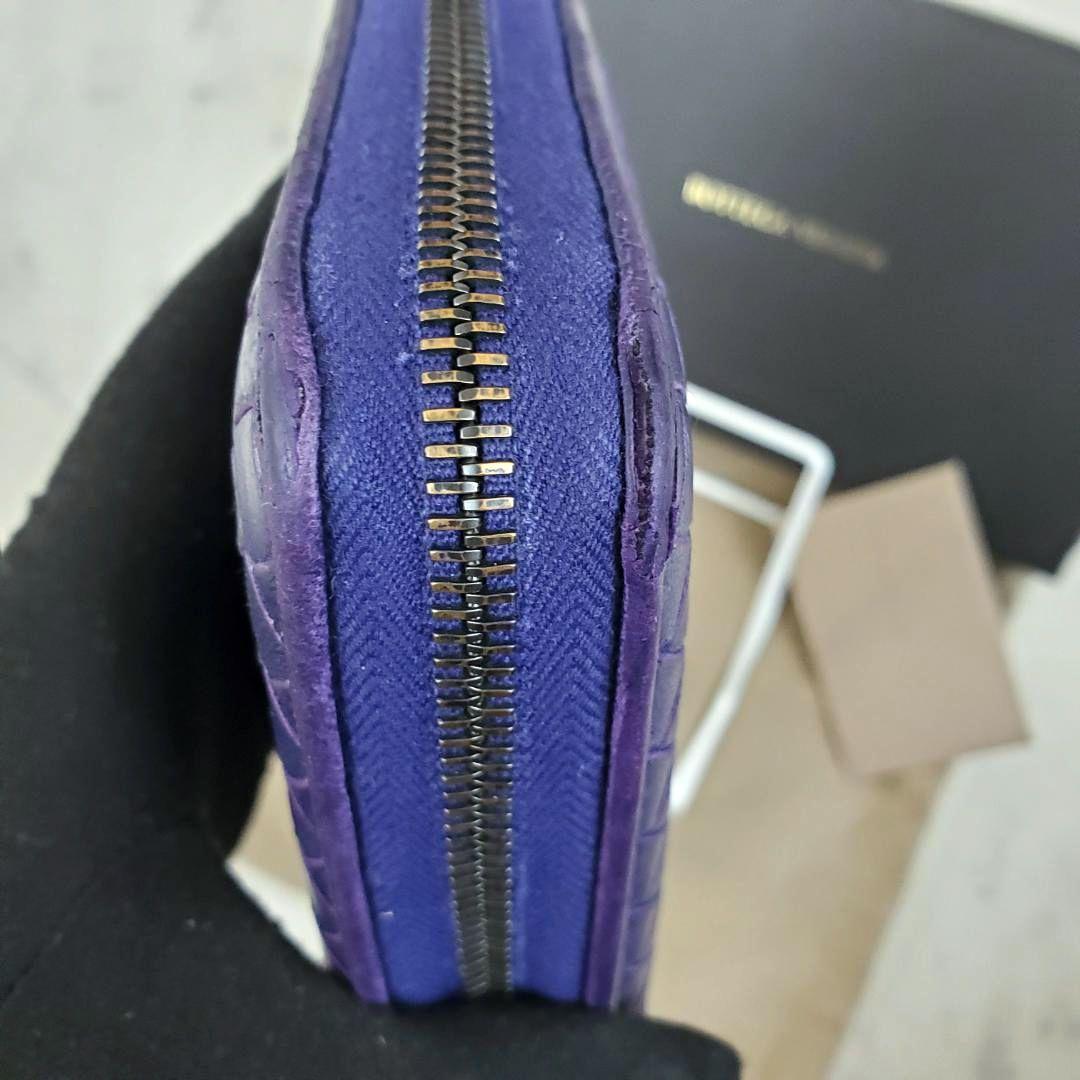 ボッテガヴェネタ 長財布 ラウンドファスナー 希少 イントレチャート 箱 袋付き