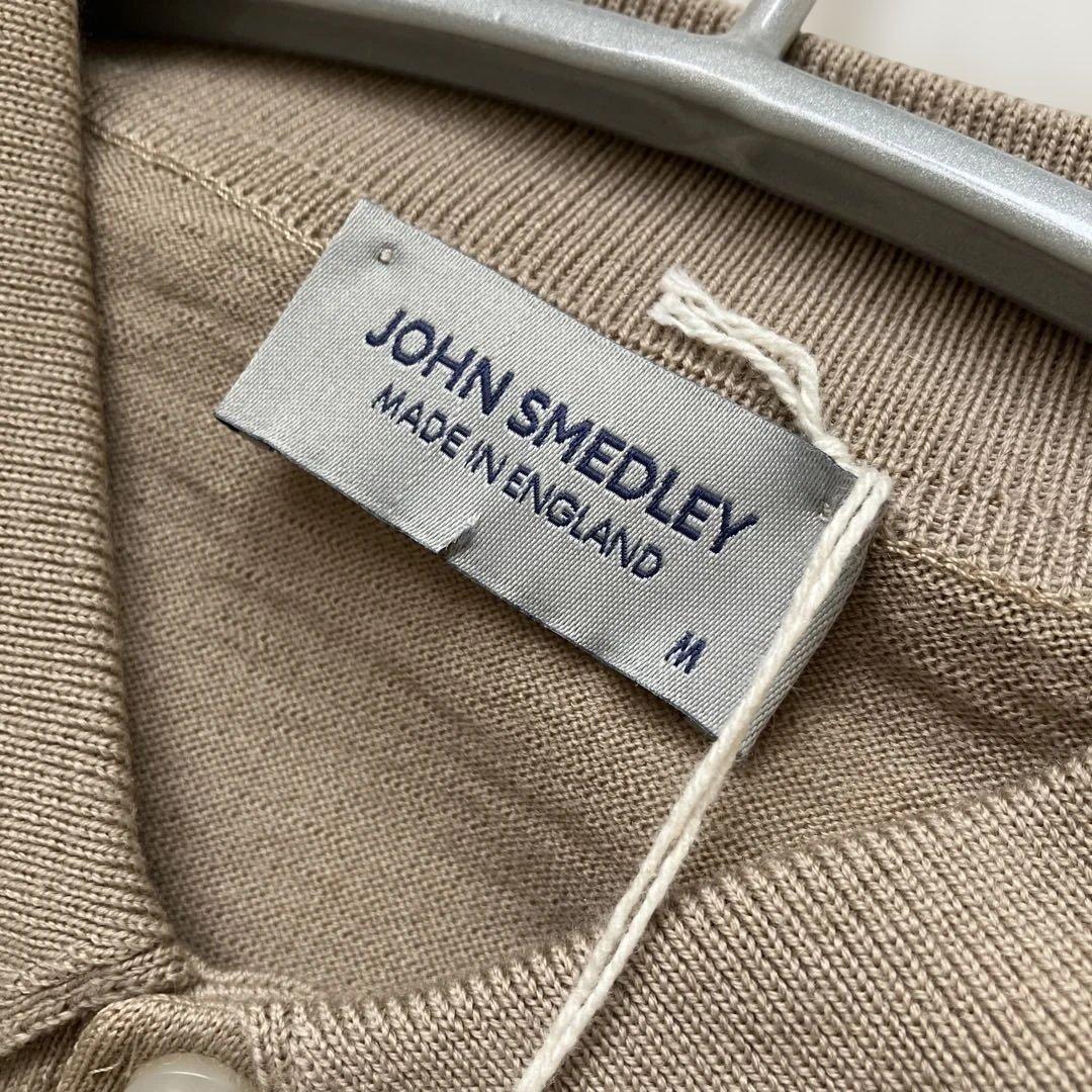 未使用　JOHN SMEDLEY 30G 長袖ニットポロシャツ