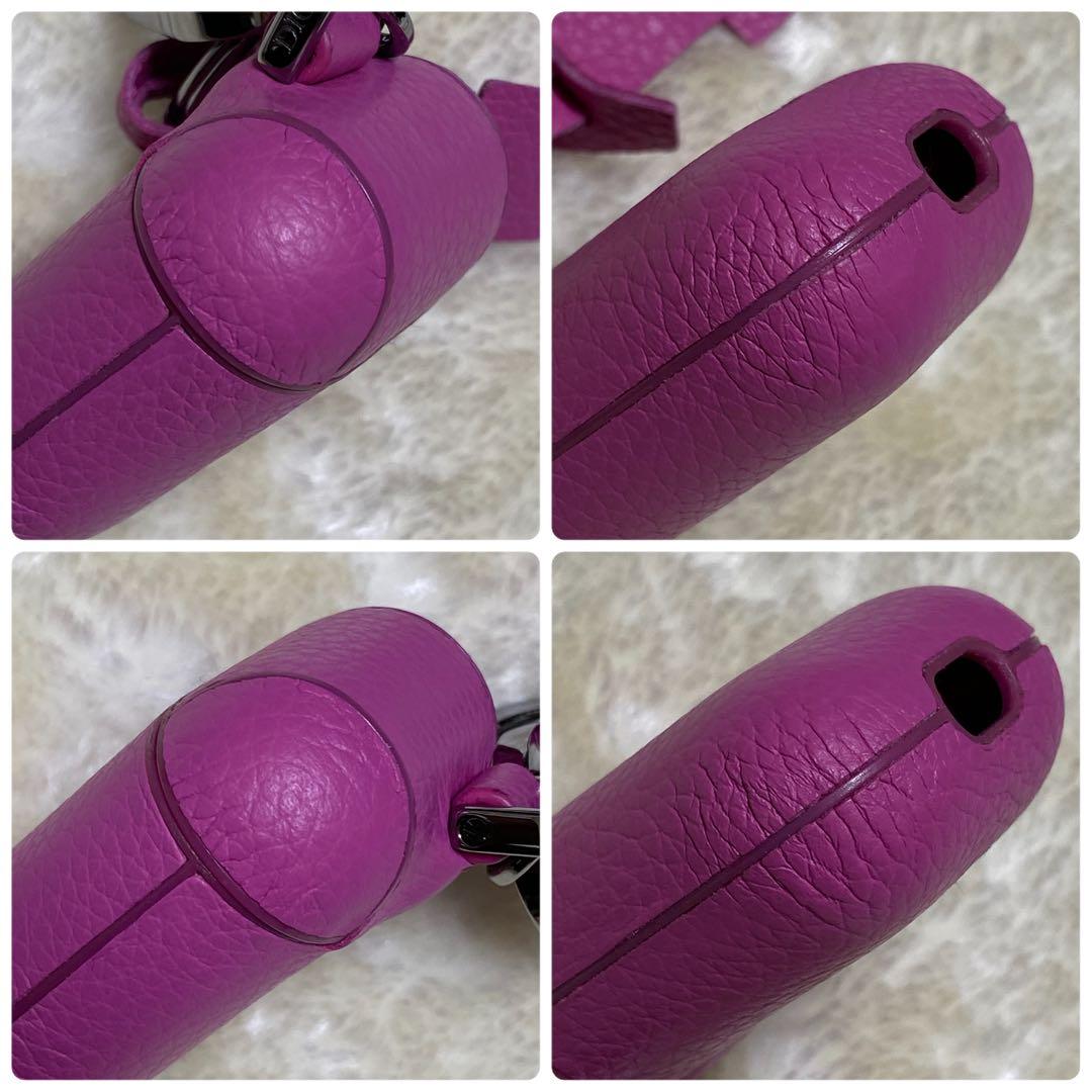 新品保管品✨CDディオールAirPodsケース　ピンクレザー　ロゴ　箱&袋付き