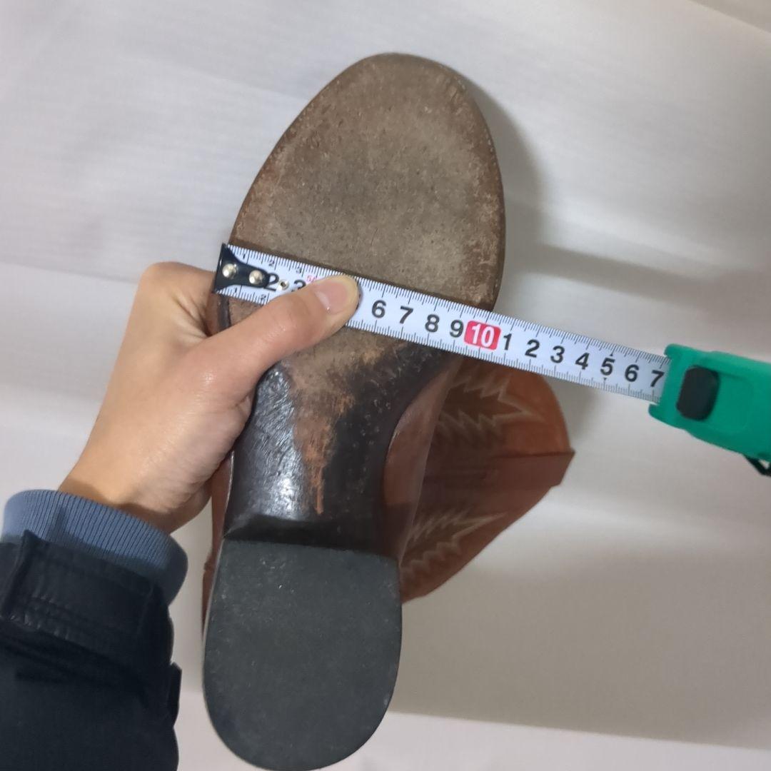 木村拓哉着用 USA古着 ウエスタンブーツ ブラウン刺繍入り