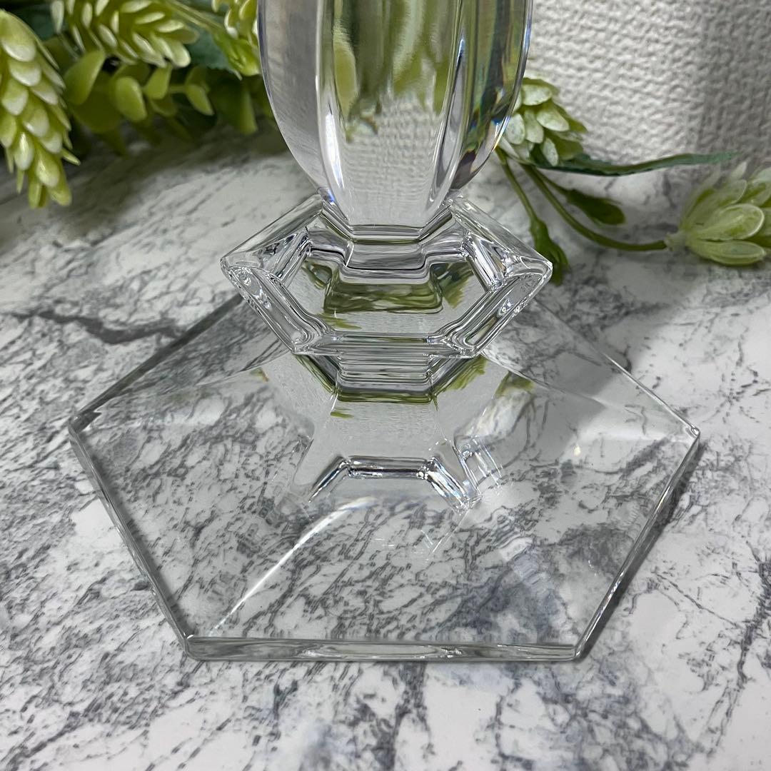 Val.st.Lambert ベルギー王室御用達 クリスタル キャンドルスタンド