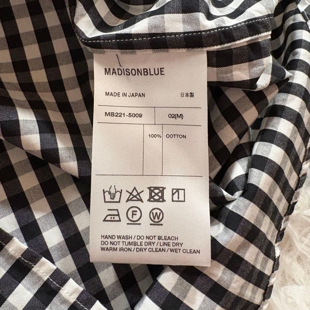 極美品✨マディソンブルー 　ラウンド カラー フリル ブラウス　シャツ