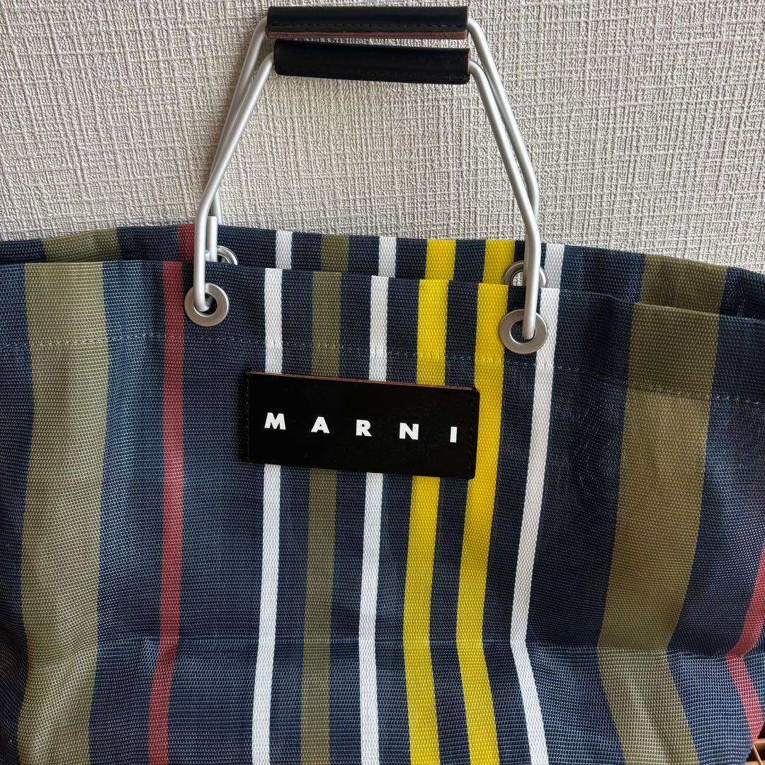 ★MARNI♬マルチカラーメッシュトートバッグ★used美品