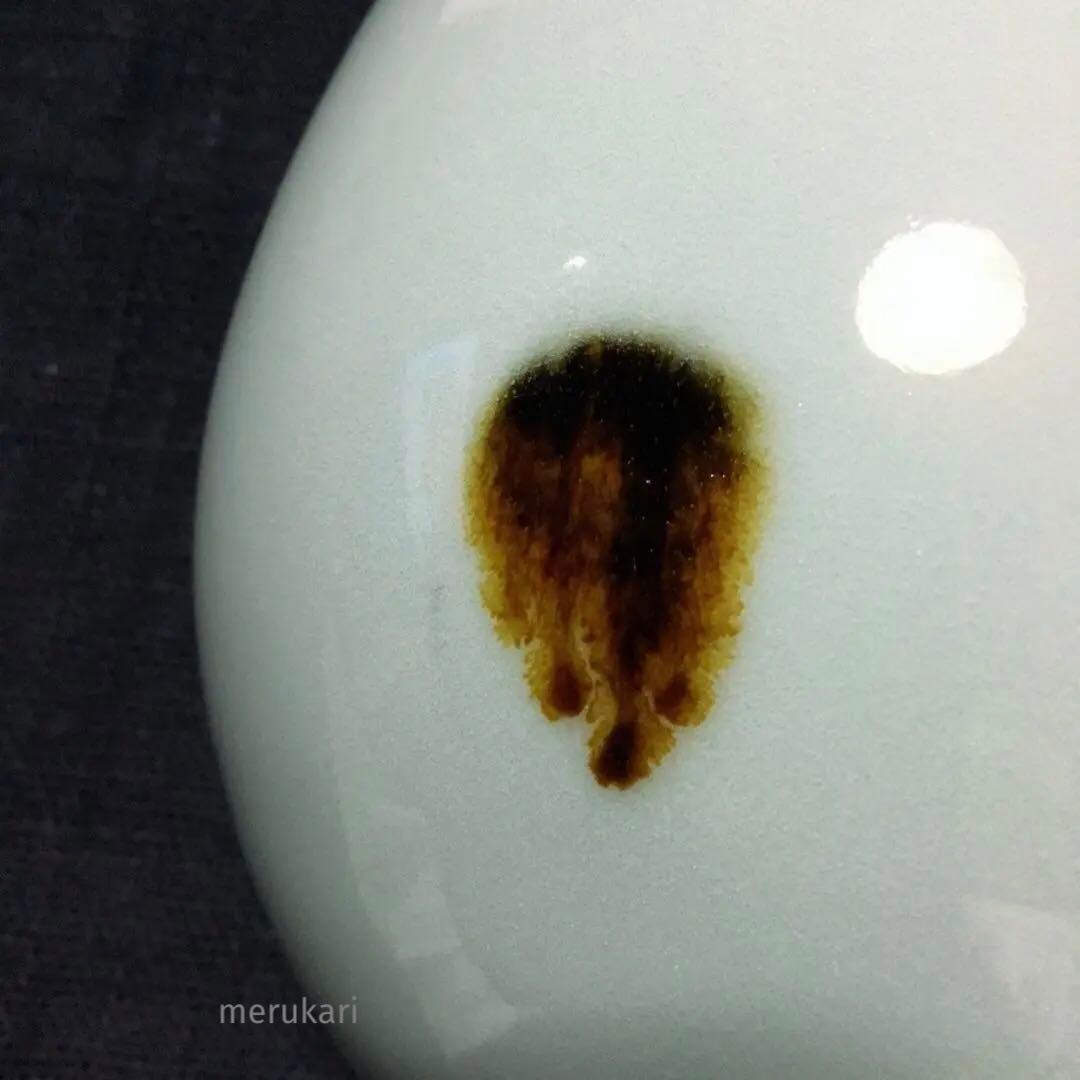 二代 諏訪蘓山 青磁 飛青磁 花入 花立 花瓶 /骨董/時代物