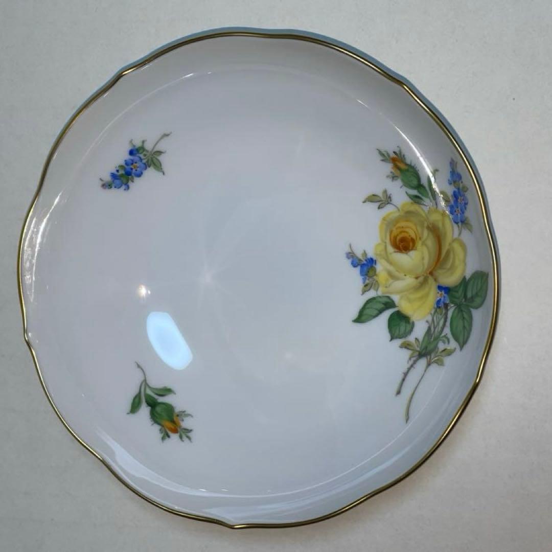 マイセン イエローローズ わすれな草 トリオ