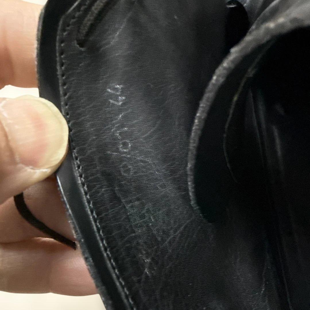 グッチGUCCI レザーブーツ　ブラック　イタリア製　サイズ44