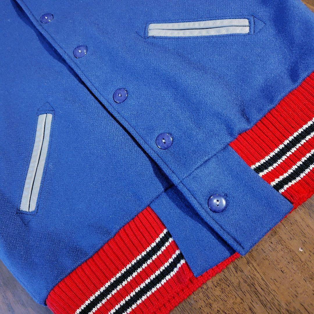 SKOOKUM スクーカム スタジャン 36 ブルー レッド グレー Mアメリカ