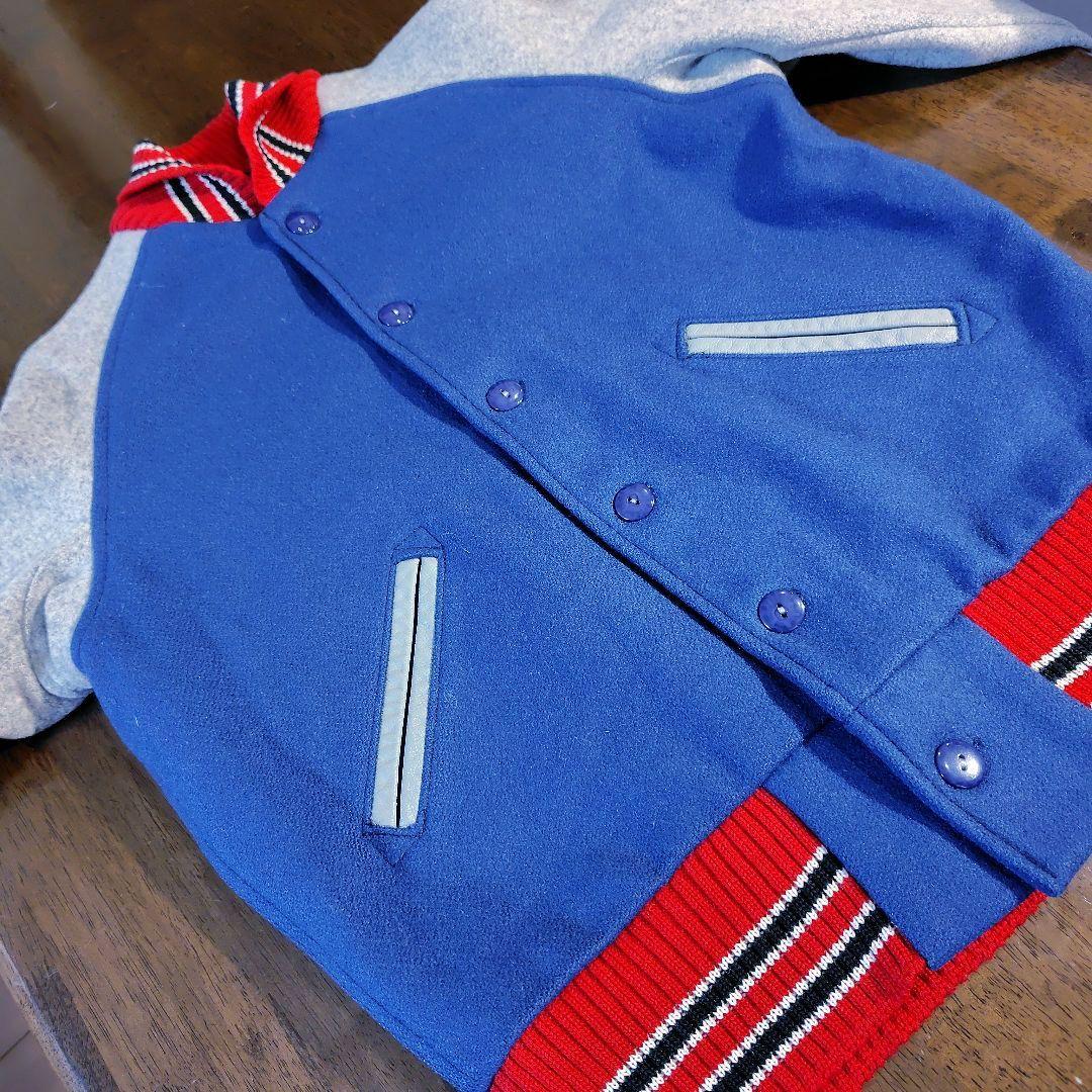 SKOOKUM スクーカム スタジャン 36 ブルー レッド グレー Mアメリカ