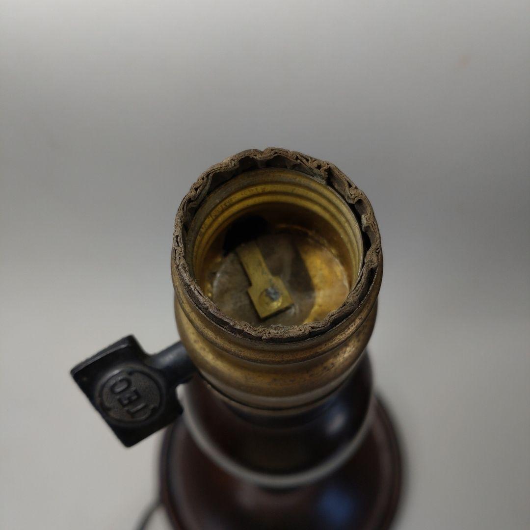 昭和初期 三越特製 木製 電気スタンド 高さ約58cm／照明器具