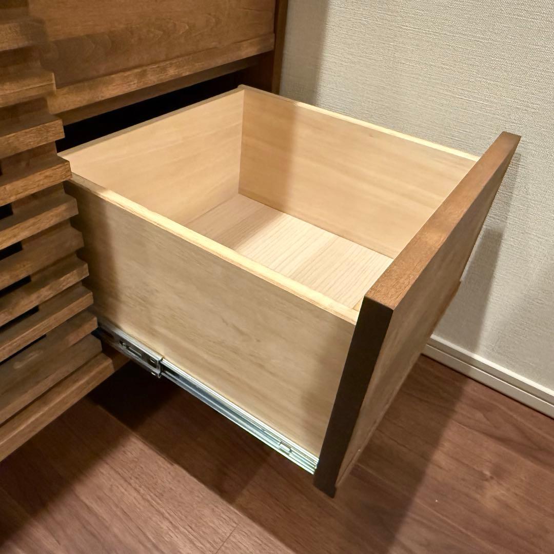 テレビ台　ハイタイプ　キャビネット　オーク