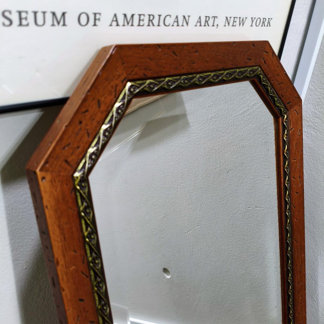 イタリア製 古木風 姿見 ミラー おしゃれ 鏡 壁掛け