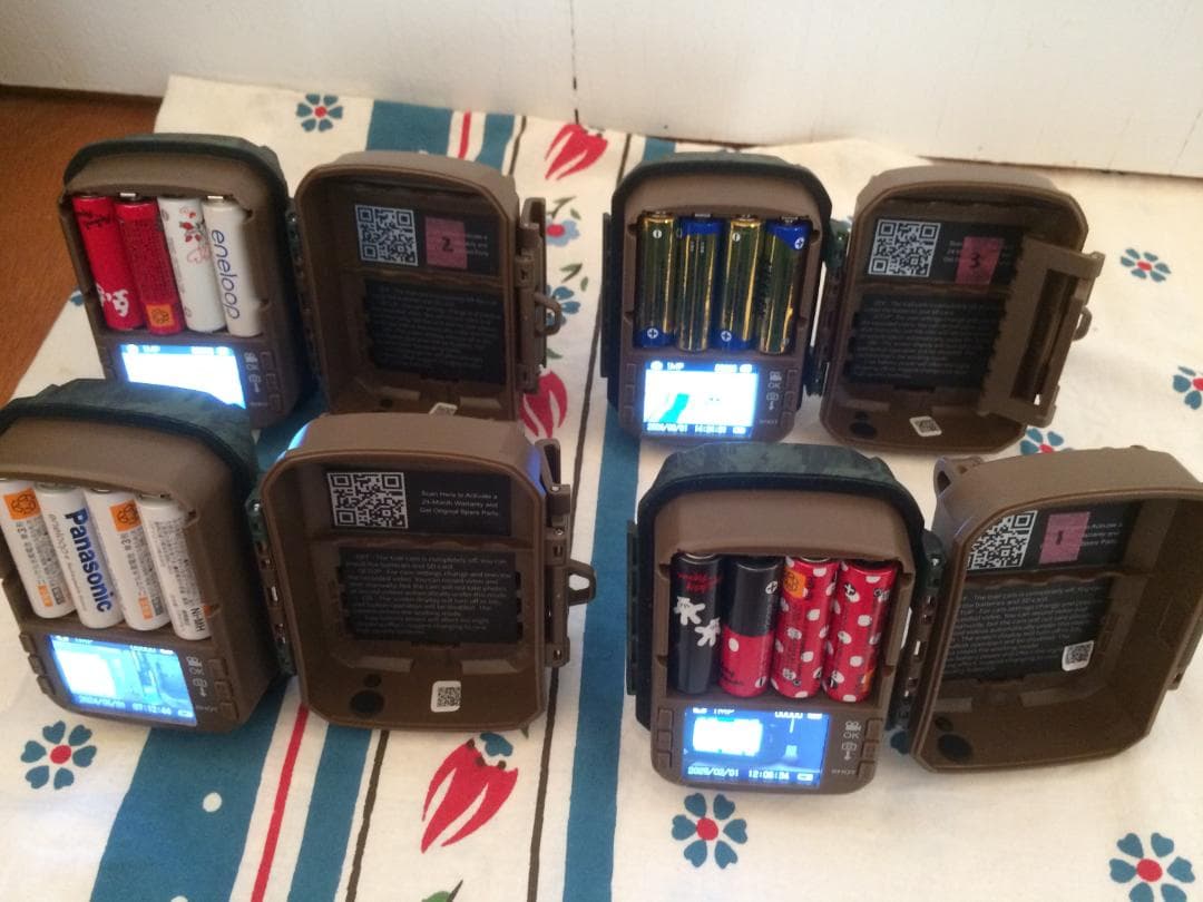 KJK トレイルカメラ 4台セット(2台×２)　32GB メモリーカード付●昼夜