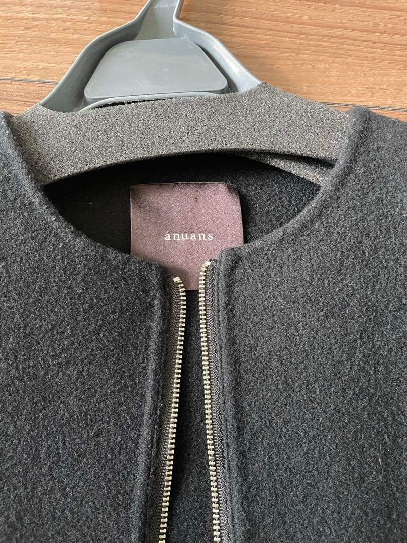 anuans アニュアンス ウールダブルクロスリバーショートジャケット