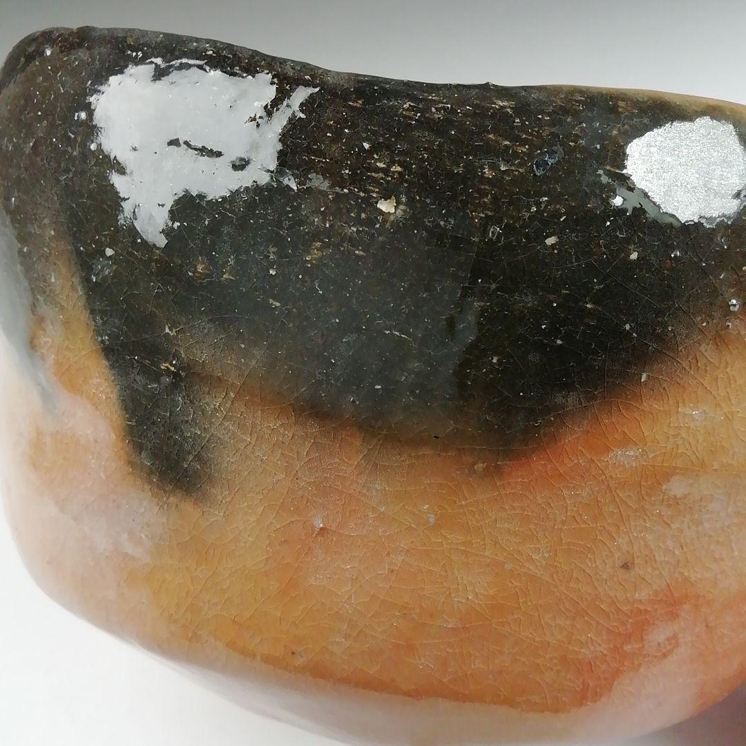 Ｔ８０７　茶碗　『赤楽茶碗』『宗楽 造』『前大徳寺 大橋香林 書付』共箱　茶道具