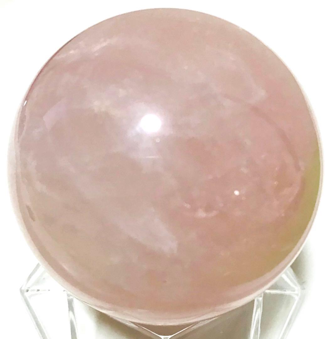 天然石　スター　ローズクォーツ　スフィア